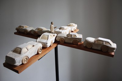 Križovatka, 2013, 95x95x14cm