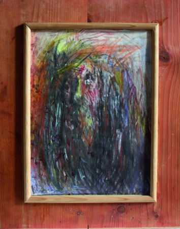 Tvár, 2012, 21x19cm, Kombinovaná tech.