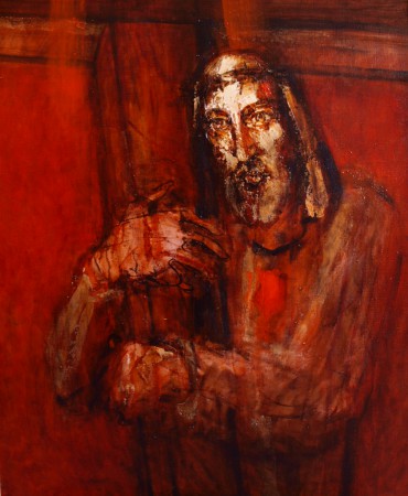Pán Ježiš berie na svoje plecia kríž, olej na plátne, 2009, 75x95cm